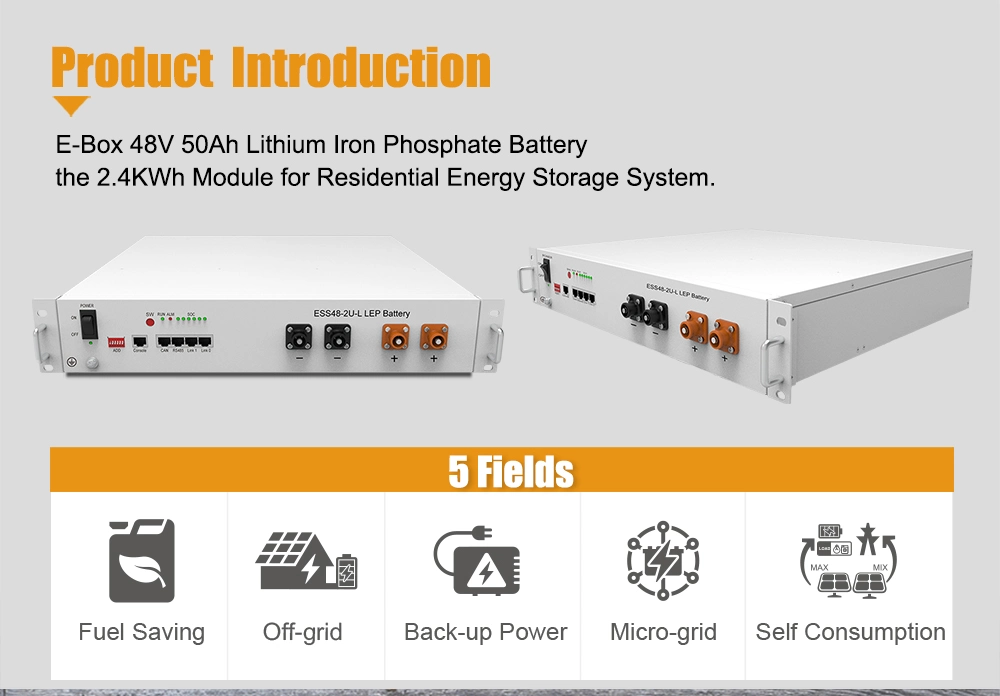 Pytes-4850 48V 50ah Bess High Quality Lithium LFP Rechargeable Battery for Home Solar Energy Storage System